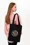 Zoozie Bags Bolso Tote 1467 Negro de Algodón 35 x 40 x 8 cm